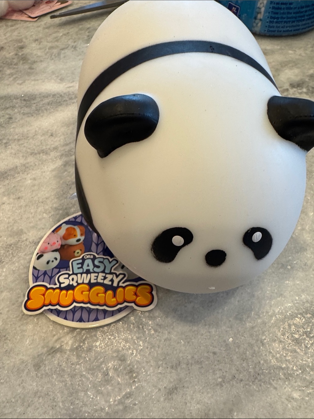 Squeeze Panda Squeezable Toy - White and Black